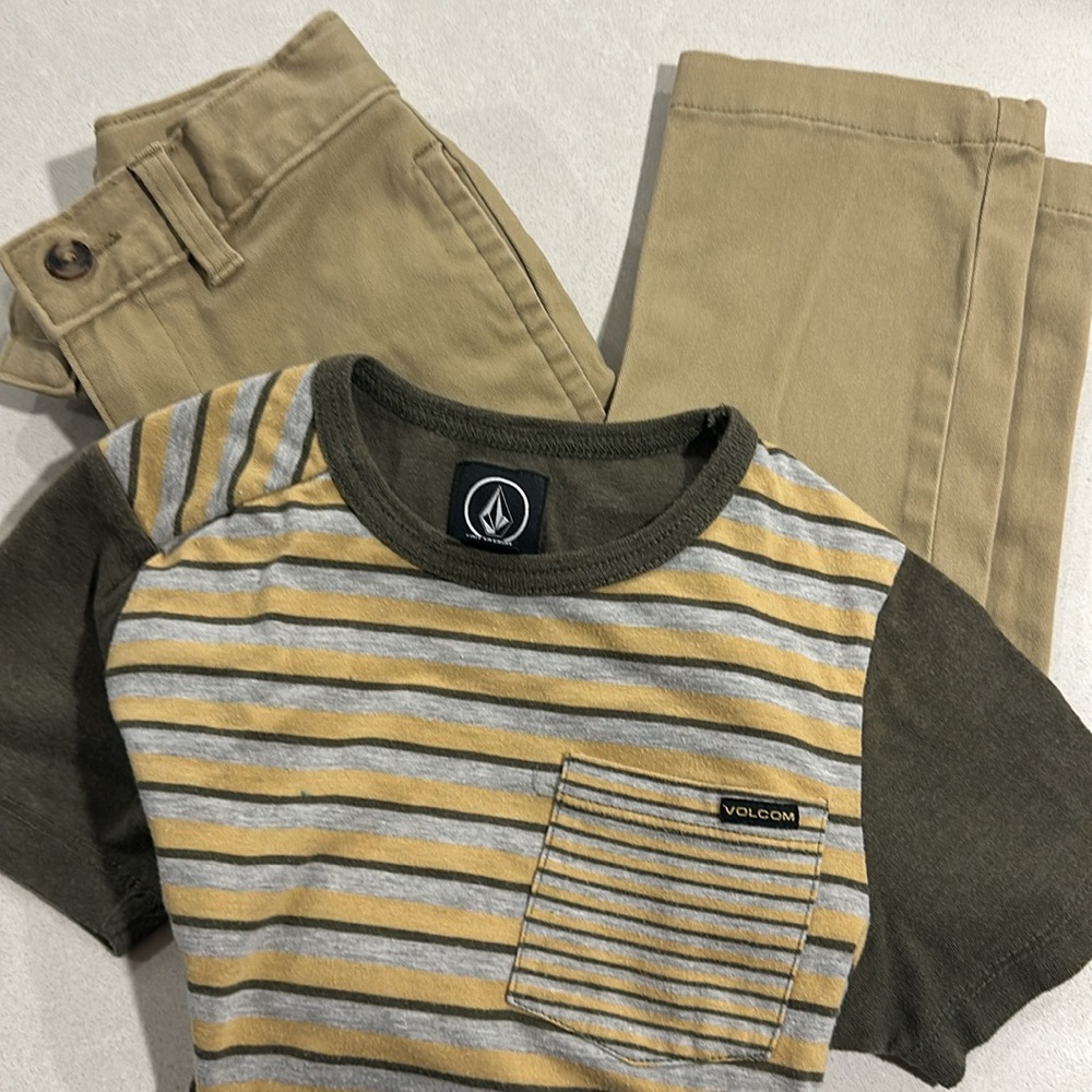 Volcom L/6 shirt and Wonder Nation 6R pants